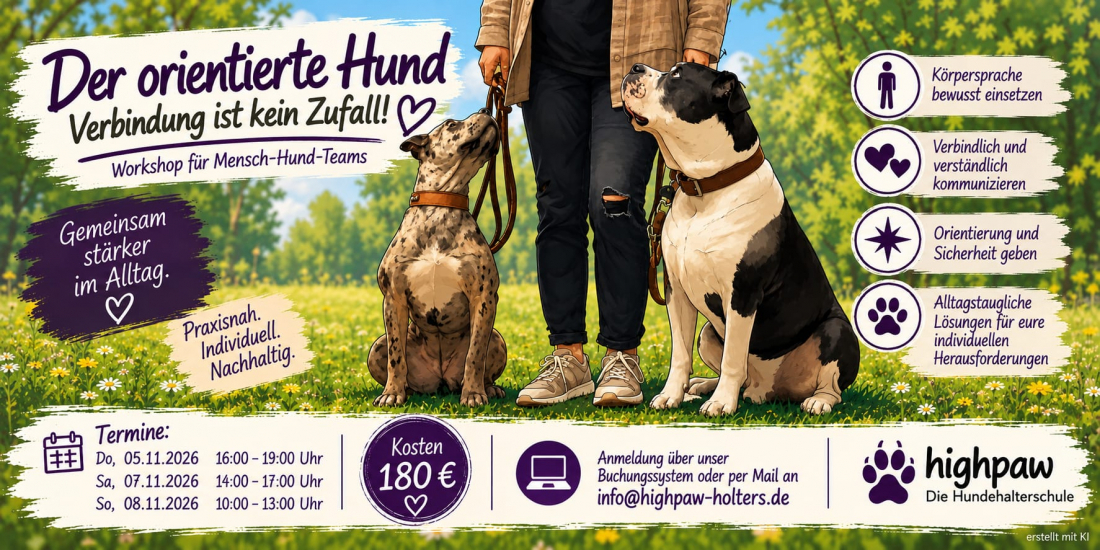 Der orientierte Hund -> Verbindung ist kein Zufall! 
